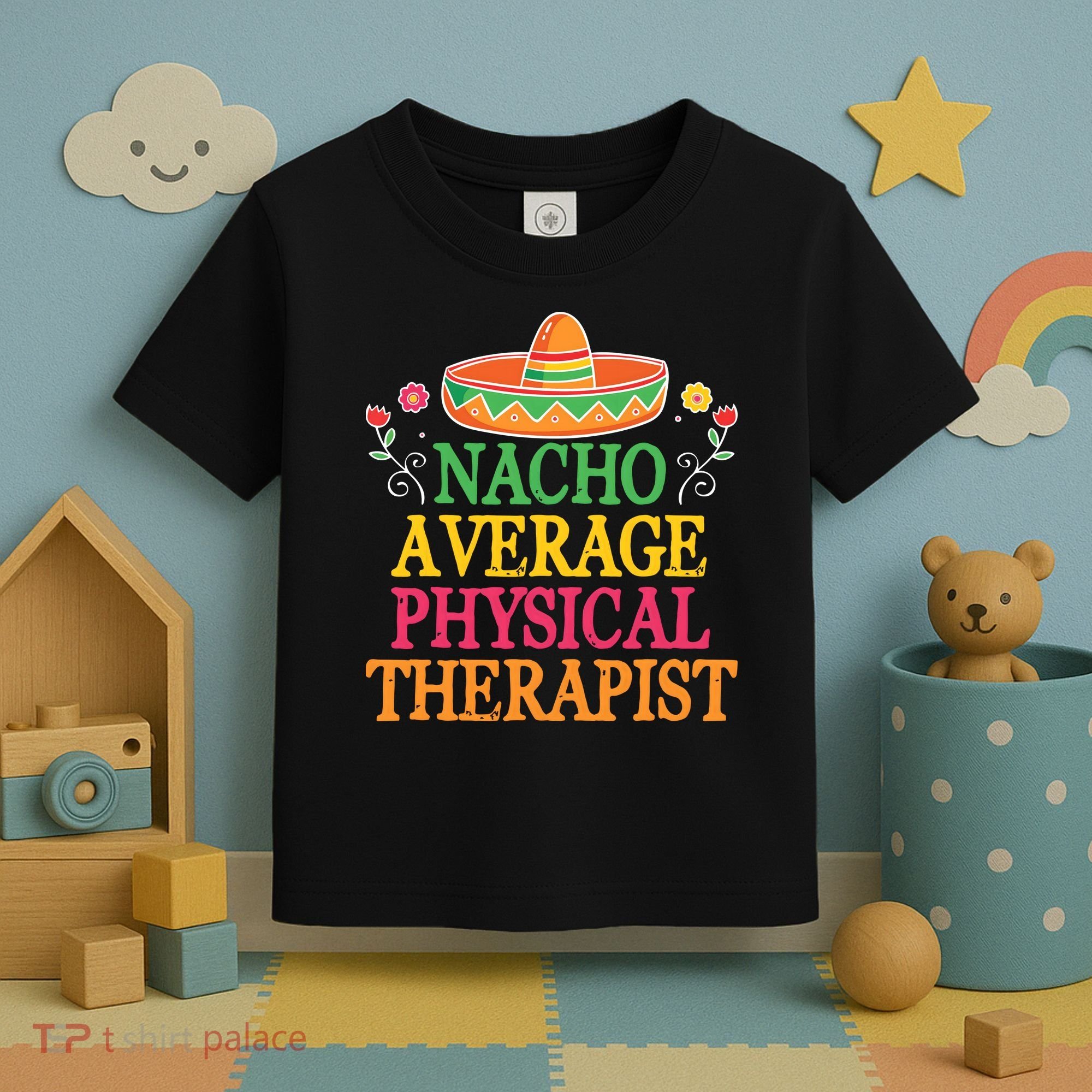 Physical Therapist Shirts Funny Nacho Pun Physiotherapy Toddler T-Shirt