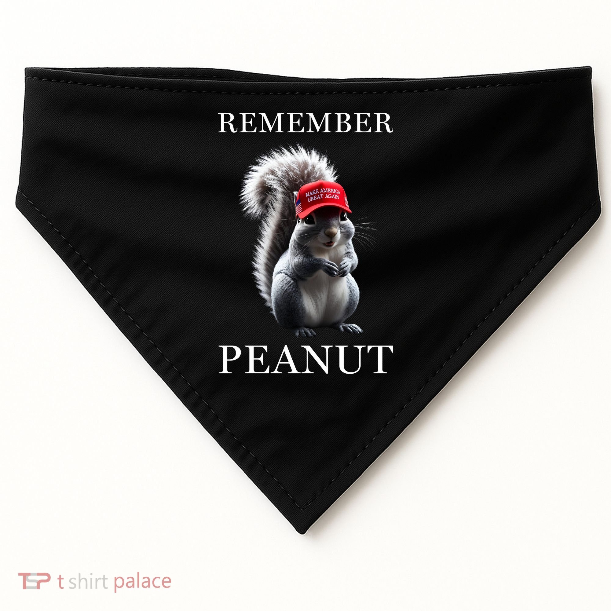 Peanut The Squirrel USA-Made Doggie Bandana