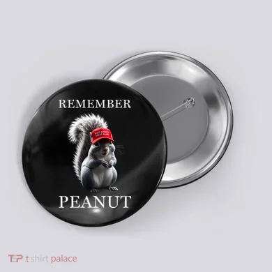 Peanut The Squirrel Button
