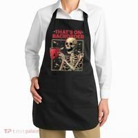 Pharmacy Tech Skeleton ThatS Backorder Funny Halloween Apron thumb 2