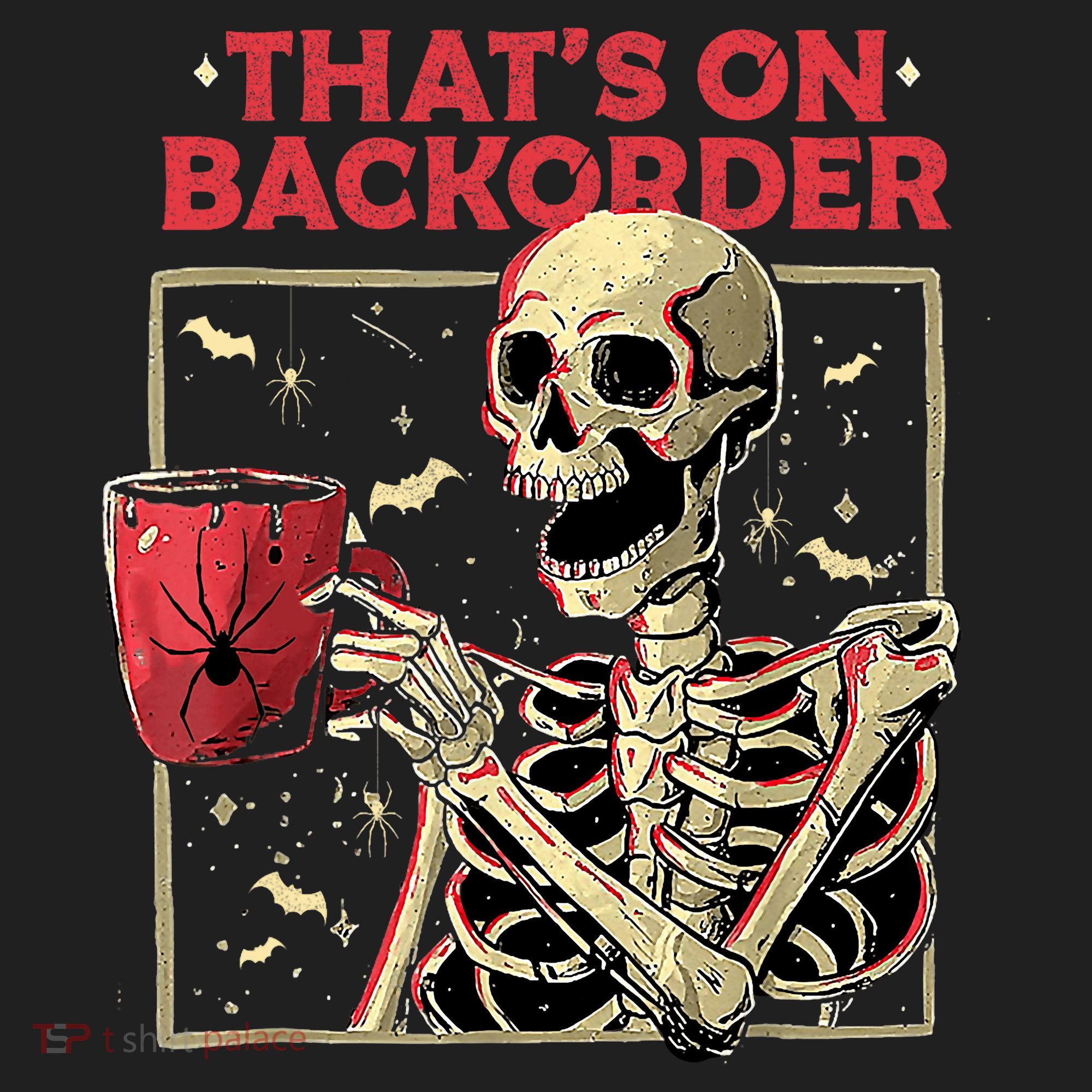 Pharmacy Tech Skeleton ThatS Backorder Funny Halloween Beanie