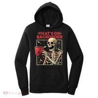 Pharmacy Tech Skeleton ThatS Backorder Funny Halloween Women's Hoodie thumb 0
