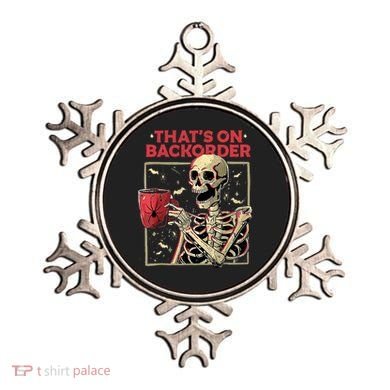 Pharmacy Tech Skeleton ThatS Backorder Funny Halloween Ornament