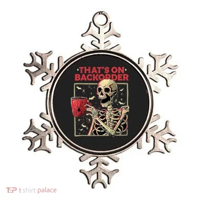 Pharmacy Tech Skeleton ThatS Backorder Funny Halloween Ornament