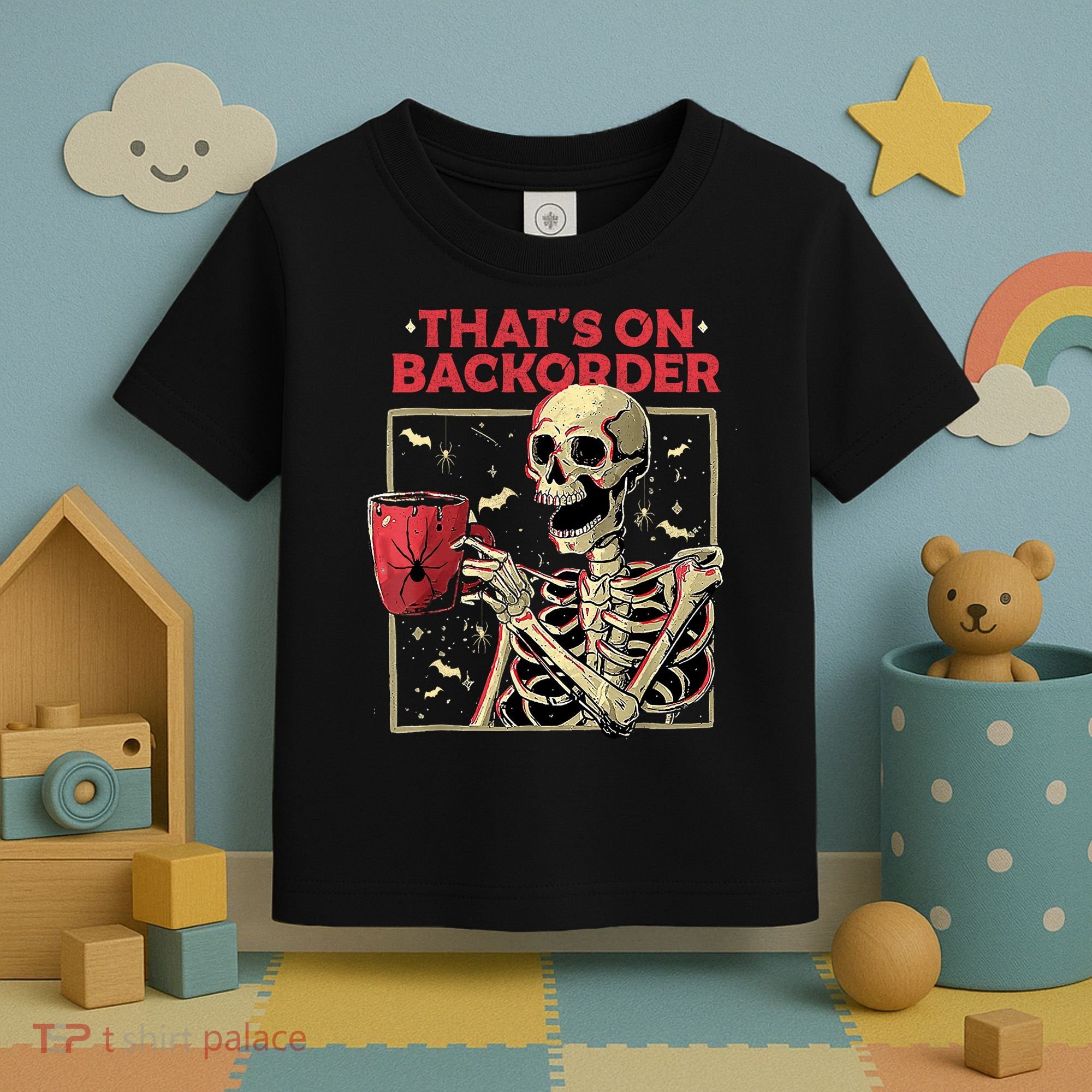 Pharmacy Tech Skeleton ThatS Backorder Funny Halloween Toddler T-Shirt