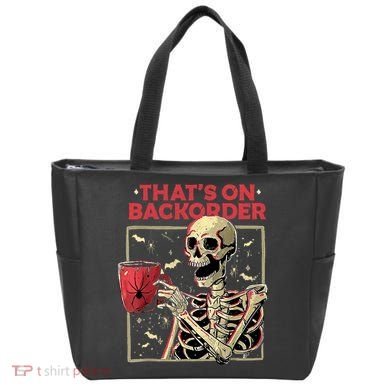 Pharmacy Tech Skeleton ThatS Backorder Funny Halloween Tote Bag