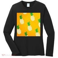 Pineapple Tropical Summer Women's Long Sleeve Shirt thumb 0