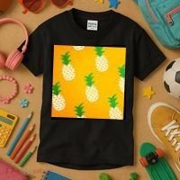 Pineapple Tropical Summer Kids T-Shirt thumb 3