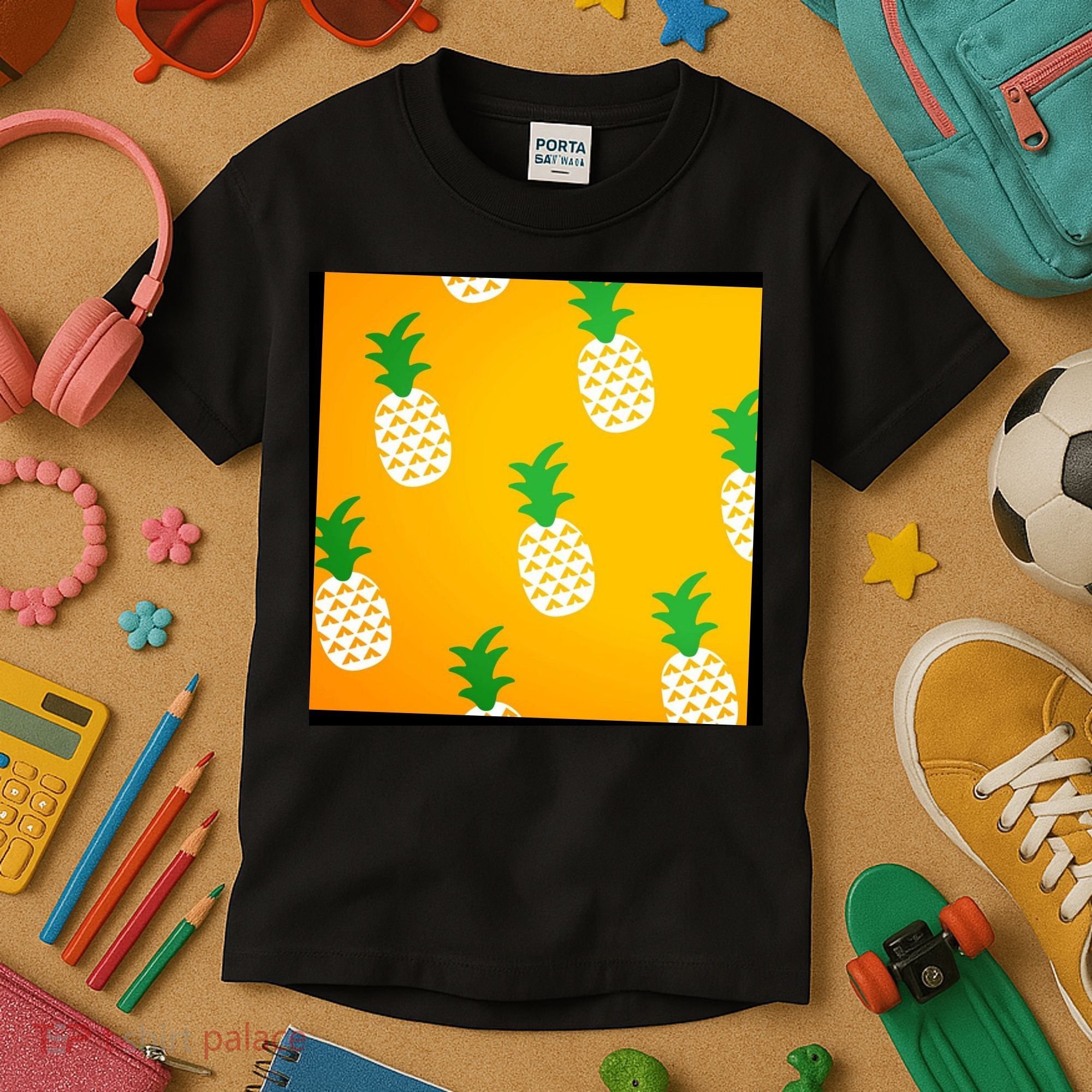 Pineapple Tropical Summer Kids T-Shirt