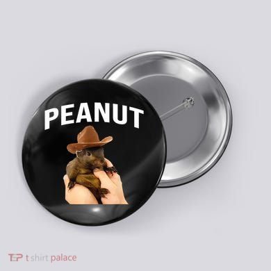Peanut The Squirrel Button