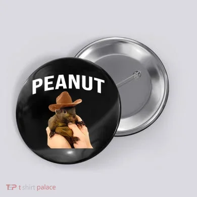 Peanut The Squirrel Button