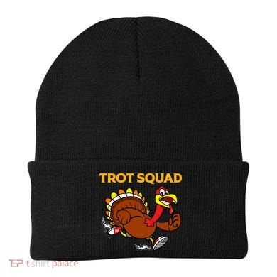 Pilgrim Trot Squad Gift Happy Thanksgiving Turkey Day Cool Gift Beanie