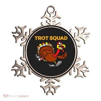 Pilgrim Trot Squad Gift Happy Thanksgiving Turkey Day Cool Gift Ornament