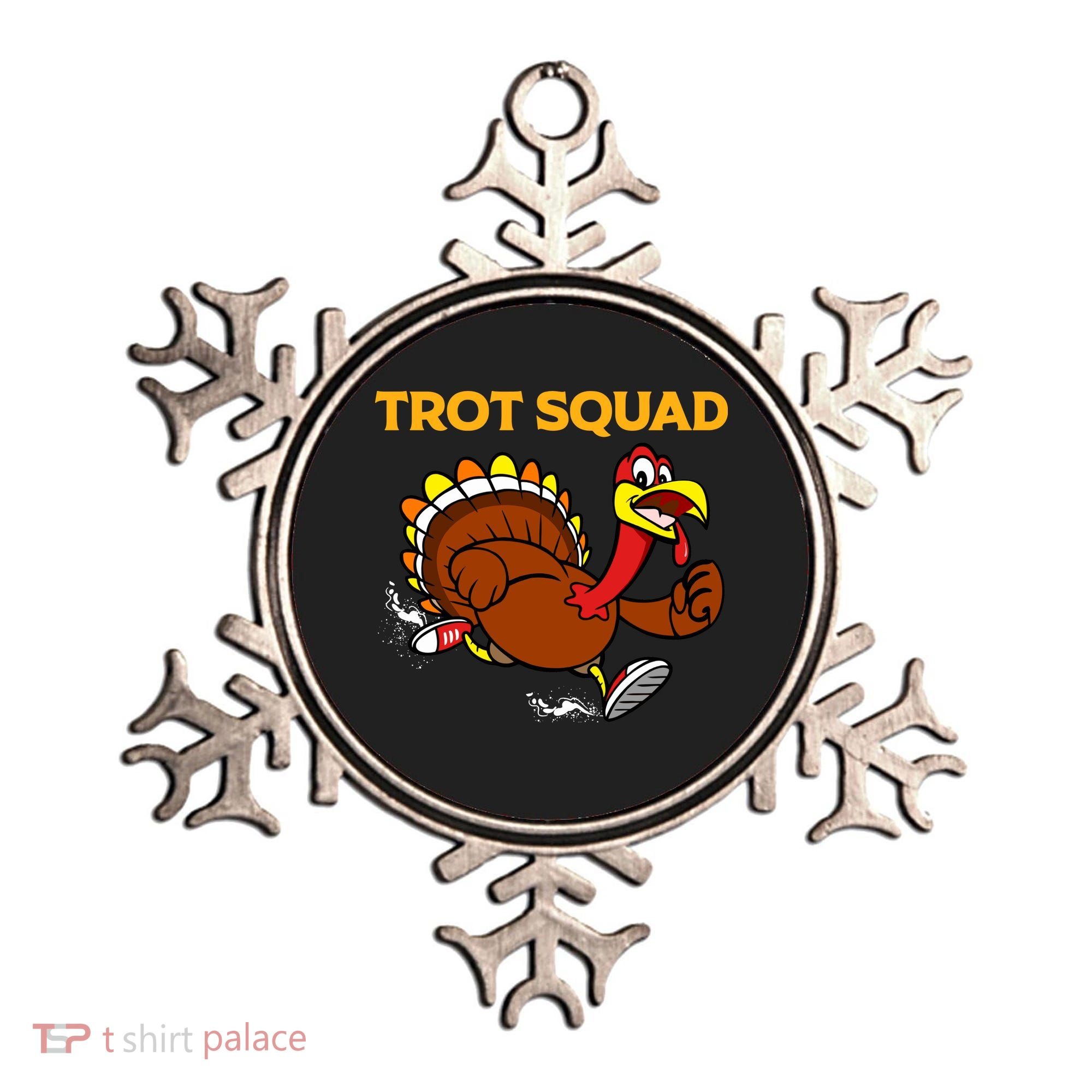 Pilgrim Trot Squad Gift Happy Thanksgiving Turkey Day Cool Gift Ornament