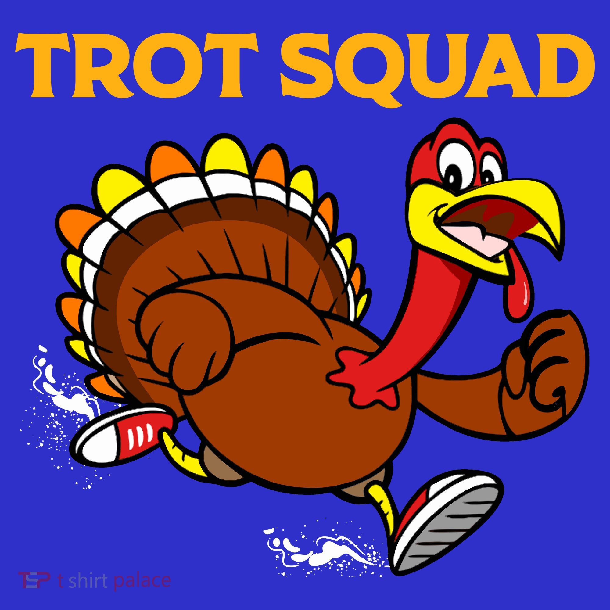 Pilgrim Trot Squad Gift Happy Thanksgiving Turkey Day Cool Gift Hoodie