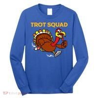 Pilgrim Trot Squad Gift Happy Thanksgiving Turkey Day Cool Gift Long Sleeve Shirt thumb 0