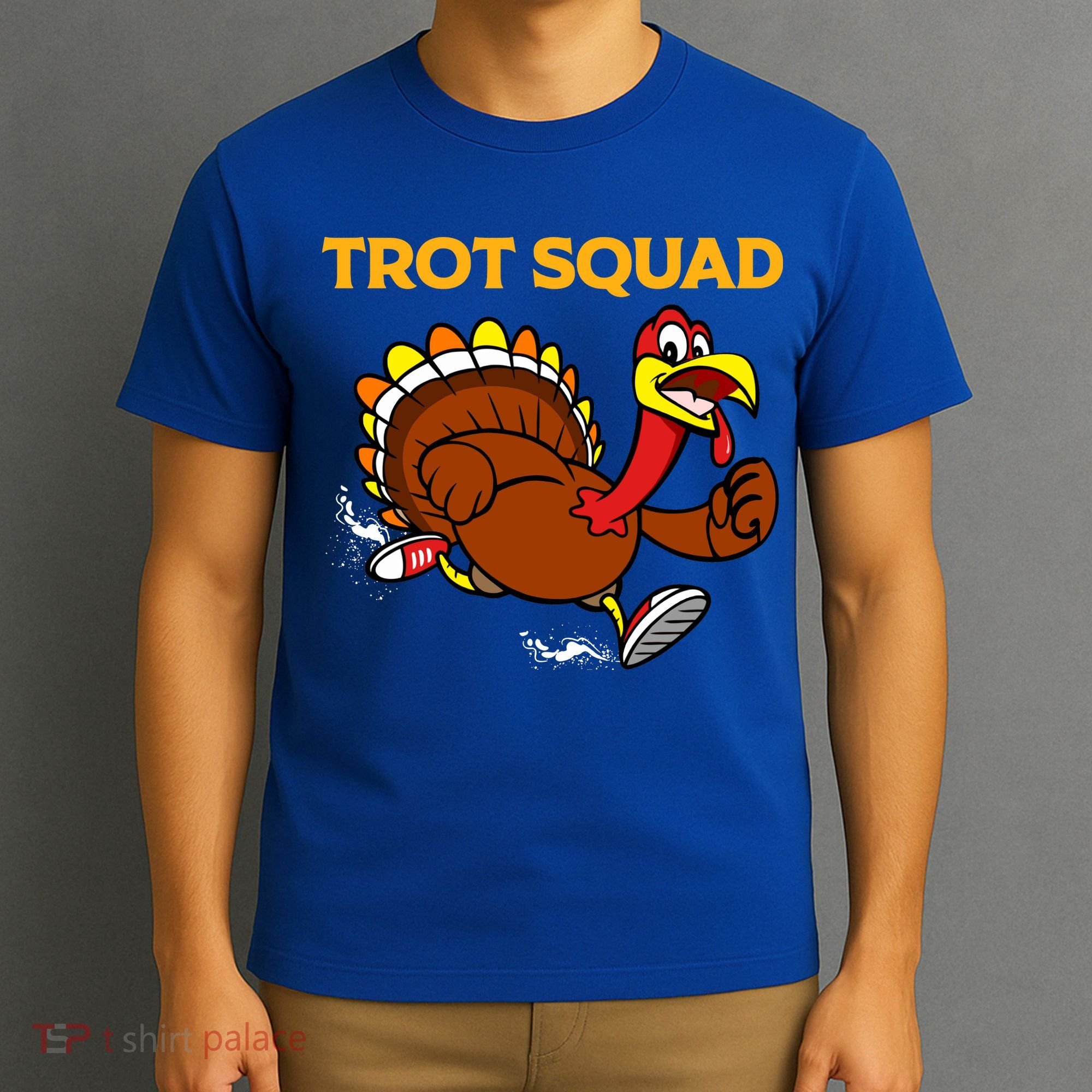 Pilgrim Trot Squad Gift Happy Thanksgiving Turkey Day Cool Gift T-Shirt
