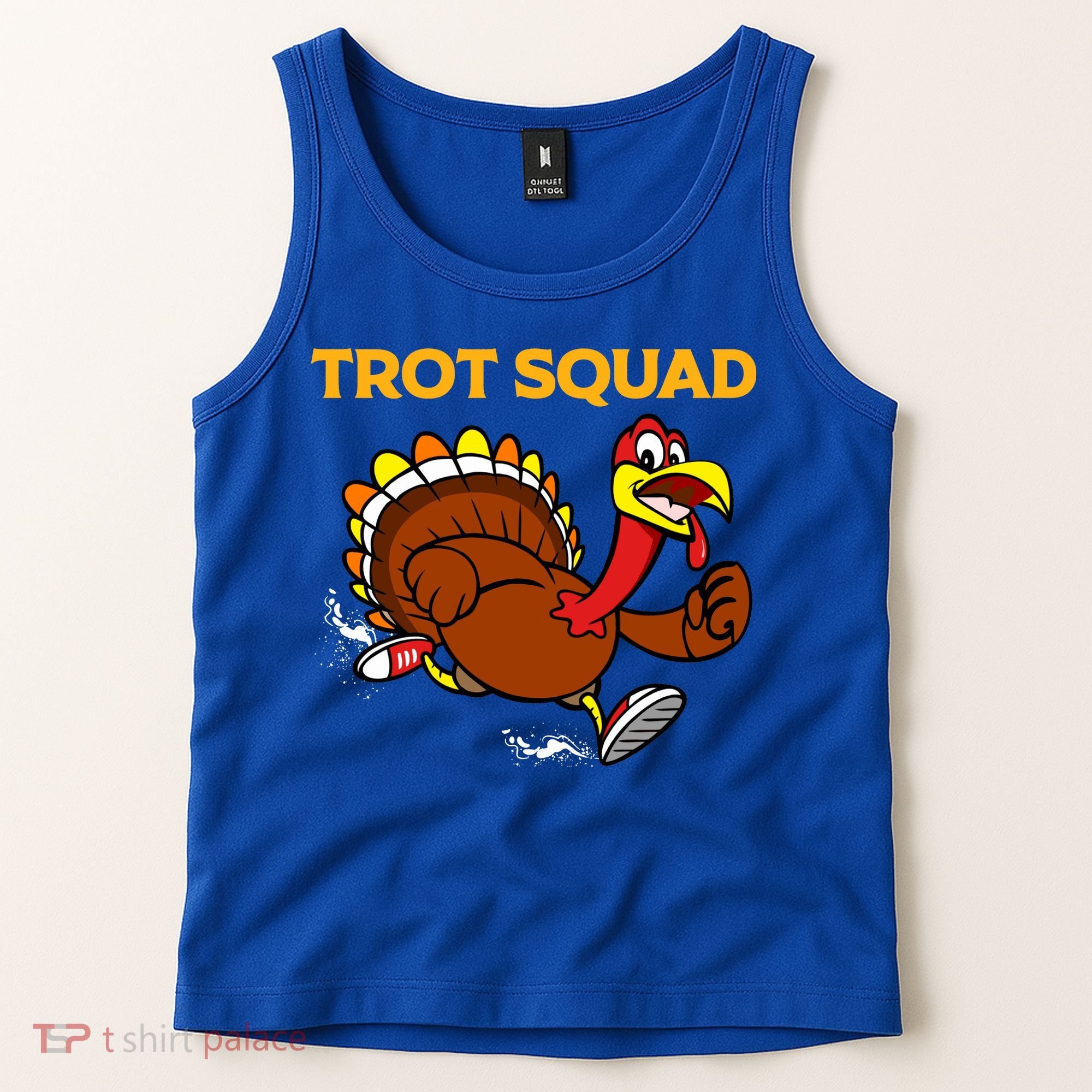 Pilgrim Trot Squad Gift Happy Thanksgiving Turkey Day Cool Gift Tank Top