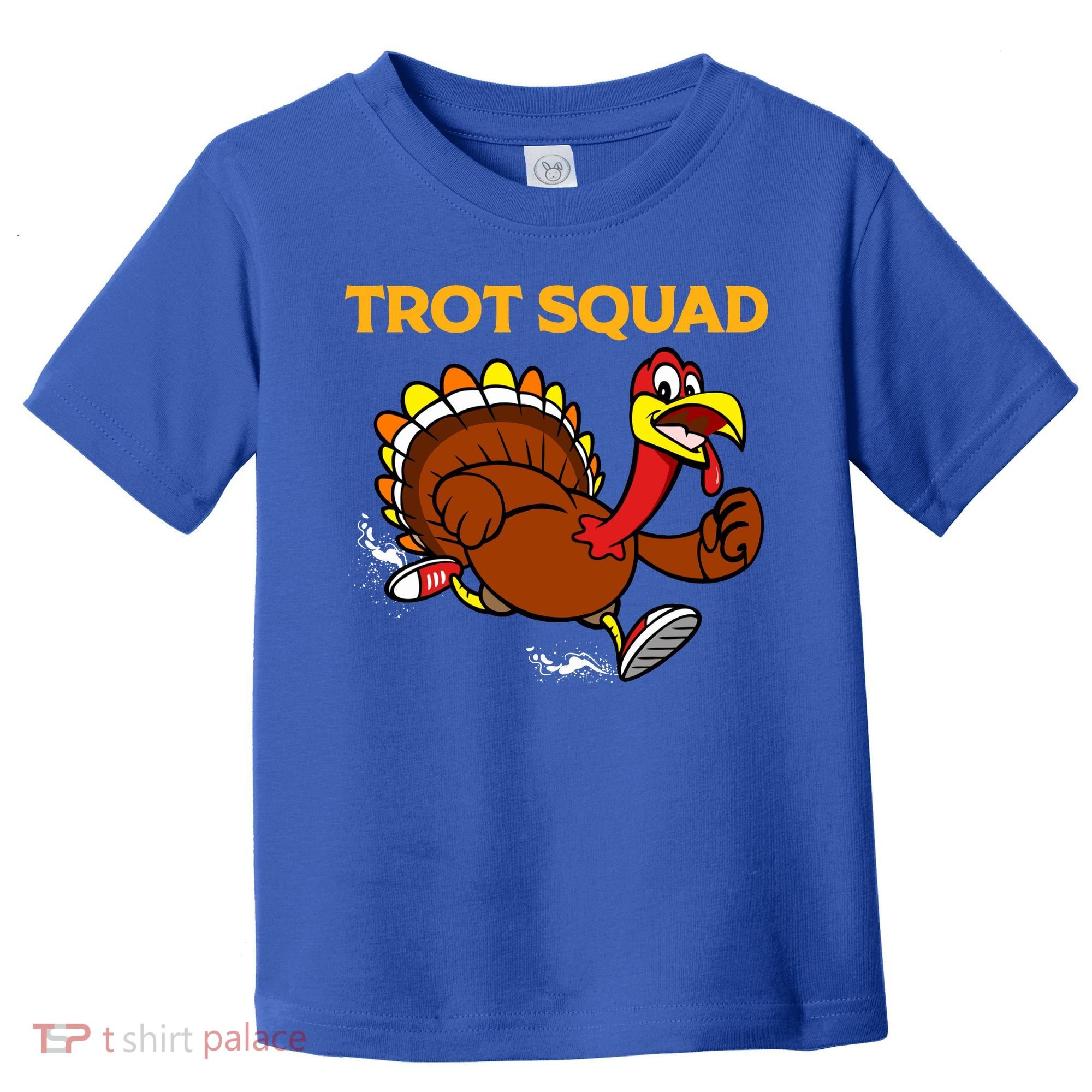 Pilgrim Trot Squad Gift Happy Thanksgiving Turkey Day Cool Gift Toddler T-Shirt