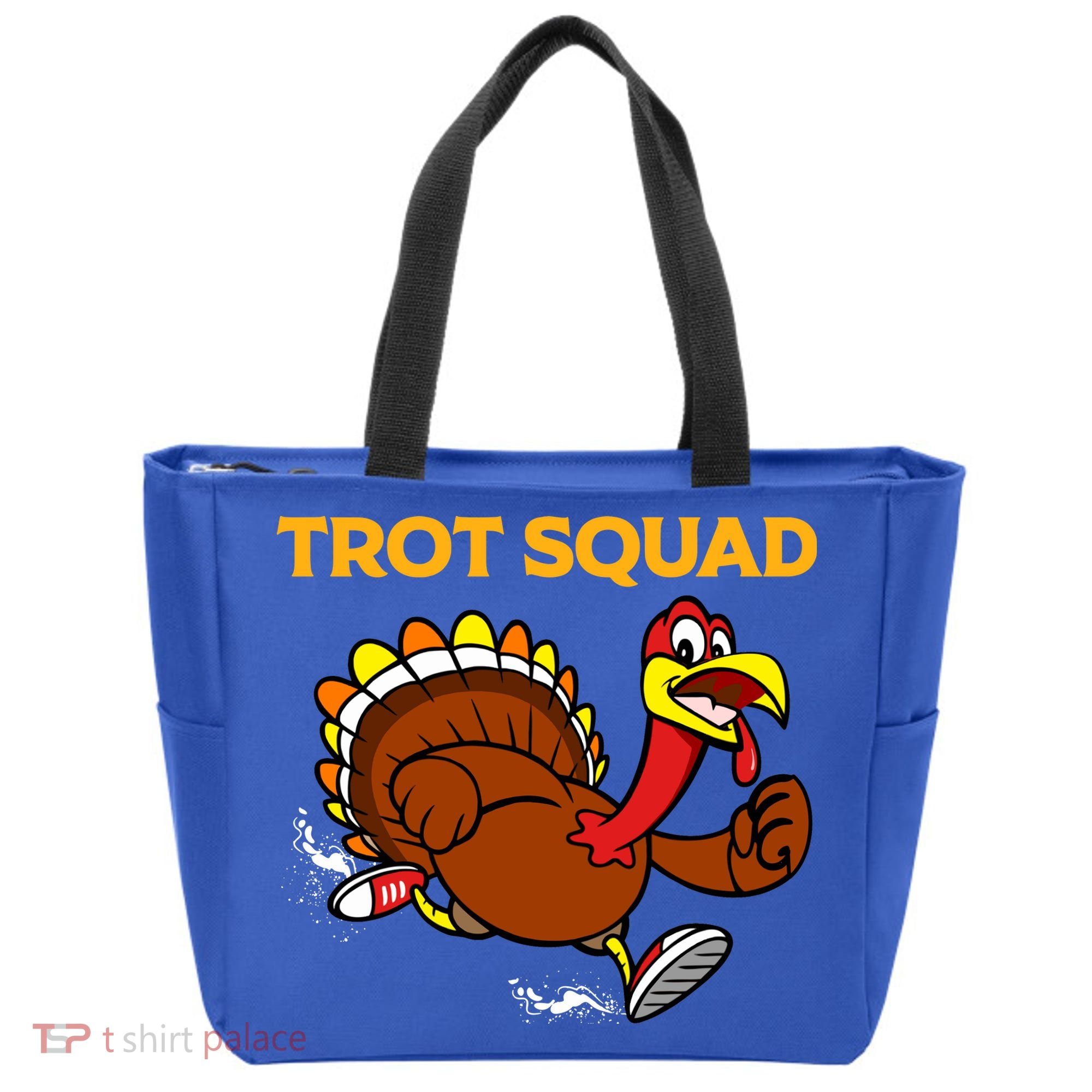 Pilgrim Trot Squad Gift Happy Thanksgiving Turkey Day Cool Gift Tote Bag