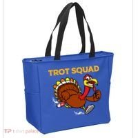 Pilgrim Trot Squad Gift Happy Thanksgiving Turkey Day Cool Gift Tote Bag thumb 2