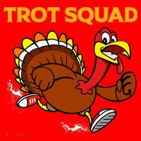 Pilgrim Trot Squad Gift Happy Thanksgiving Turkey Day Cool Gift Santa Hat thumb 1