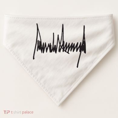 President Trump Signature USA-Made Doggie Bandana