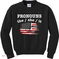 Pronouns The She It Kids Sweatshirt thumb 0