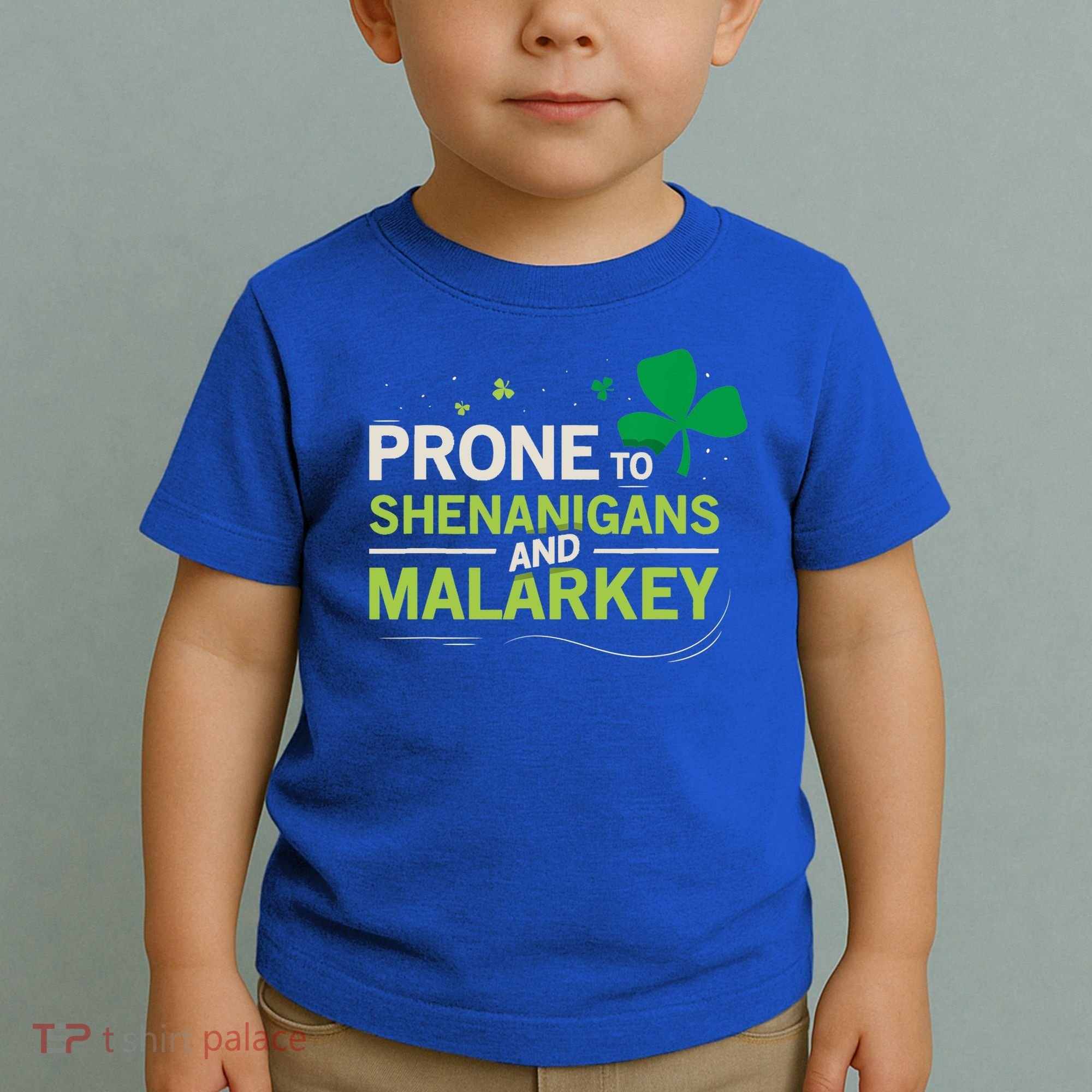 Prone To Shenanigans And Malarkey Funny Ireland Leprechaun Irish Gift Toddler T-Shirt