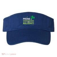 Prone To Shenanigans And Malarkey Funny Ireland Leprechaun Irish Gift Visor thumb 0
