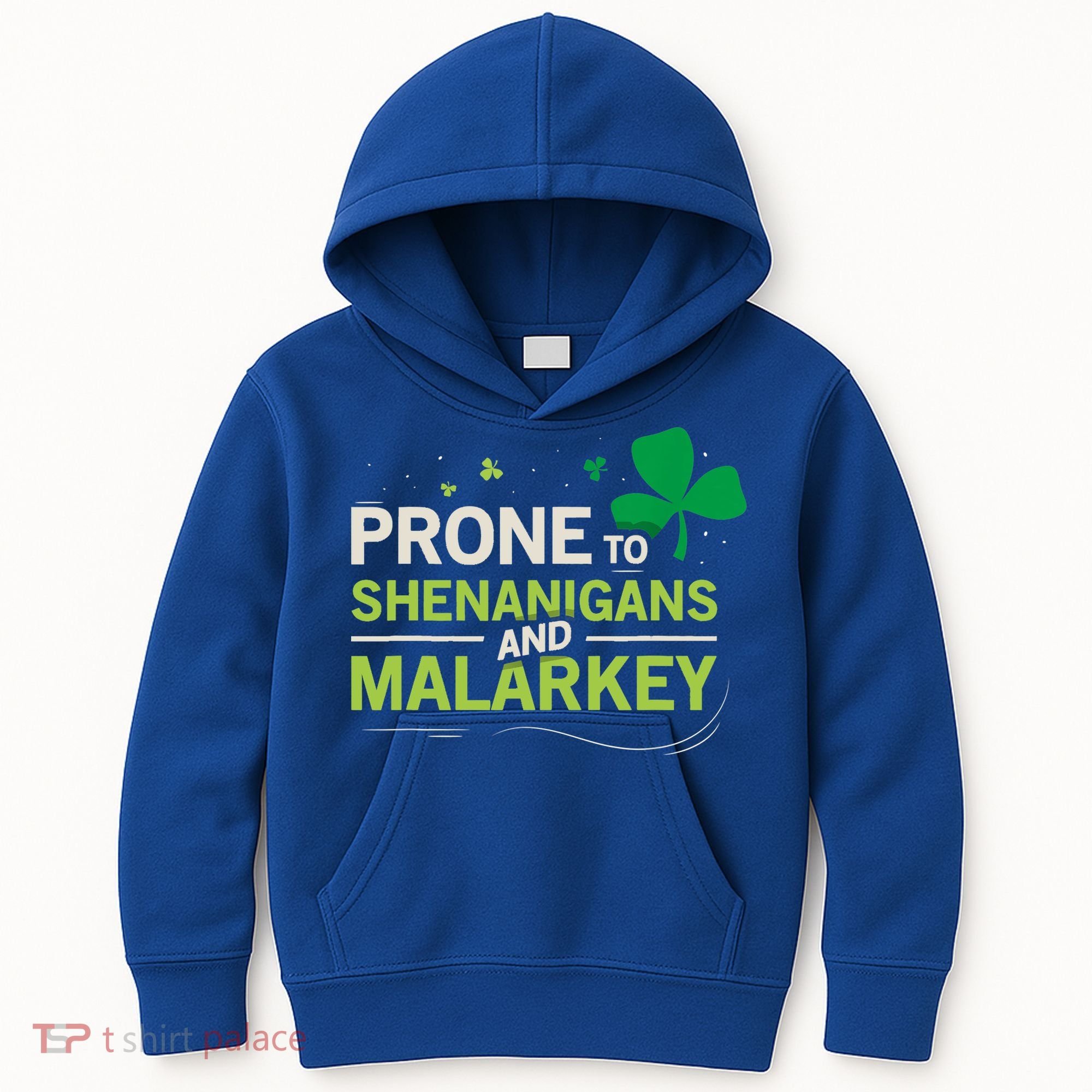 Prone To Shenanigans And Malarkey Funny Ireland Leprechaun Irish Gift Kids Hoodie