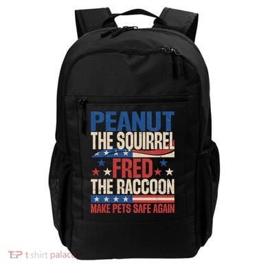 Peanut The Squirrel Fred The Raccoon Make Pets Safe Again Backpack