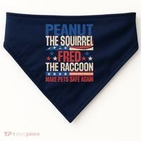 Peanut The Squirrel Fred The Raccoon Make Pets Safe Again USA-Made Doggie Bandana thumb 0