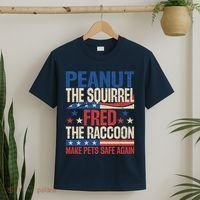 Peanut The Squirrel Fred The Raccoon Make Pets Safe Again T-Shirt thumb 2