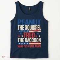 Peanut The Squirrel Fred The Raccoon Make Pets Safe Again Tank Top thumb 2