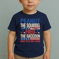 Peanut The Squirrel Fred The Raccoon Make Pets Safe Again Toddler T-Shirt thumb 2