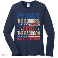 Peanut The Squirrel Fred The Raccoon Make Pets Safe Again Women's Long Sleeve Shirt thumb 0