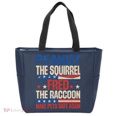 Peanut The Squirrel Fred The Raccoon Make Pets Safe Again Tote Bag