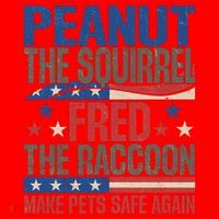 Peanut The Squirrel Fred The Raccoon Make Pets Safe Again Santa Hat thumb 1