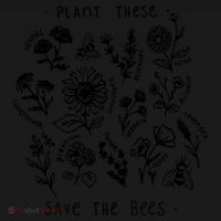 Plant These Save The Bees Sunflower Fennel Asre Lavender Farm Women's Tank Top thumb 5