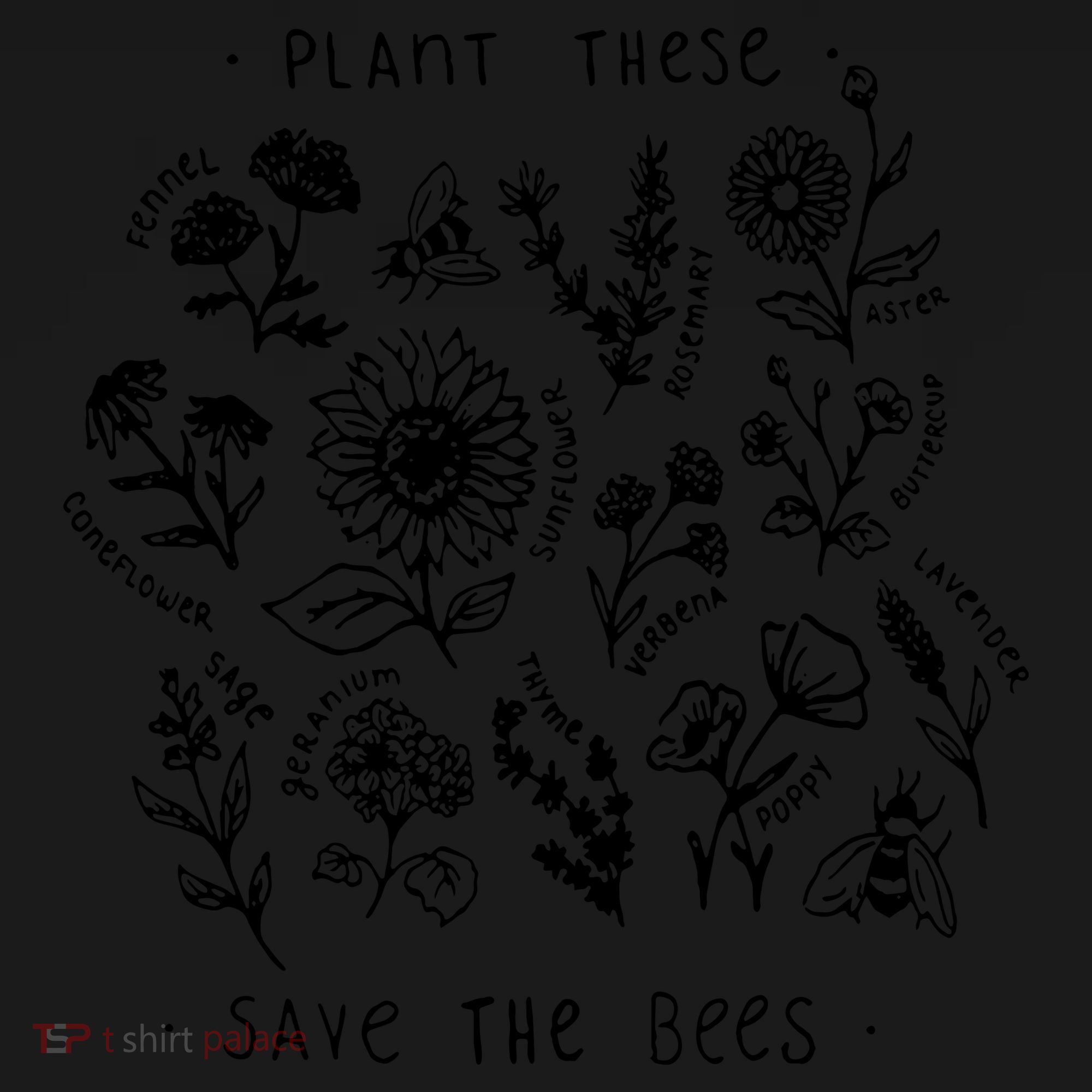 Plant These Save The Bees Sunflower Fennel Asre Lavender Farm Women's Tank Top