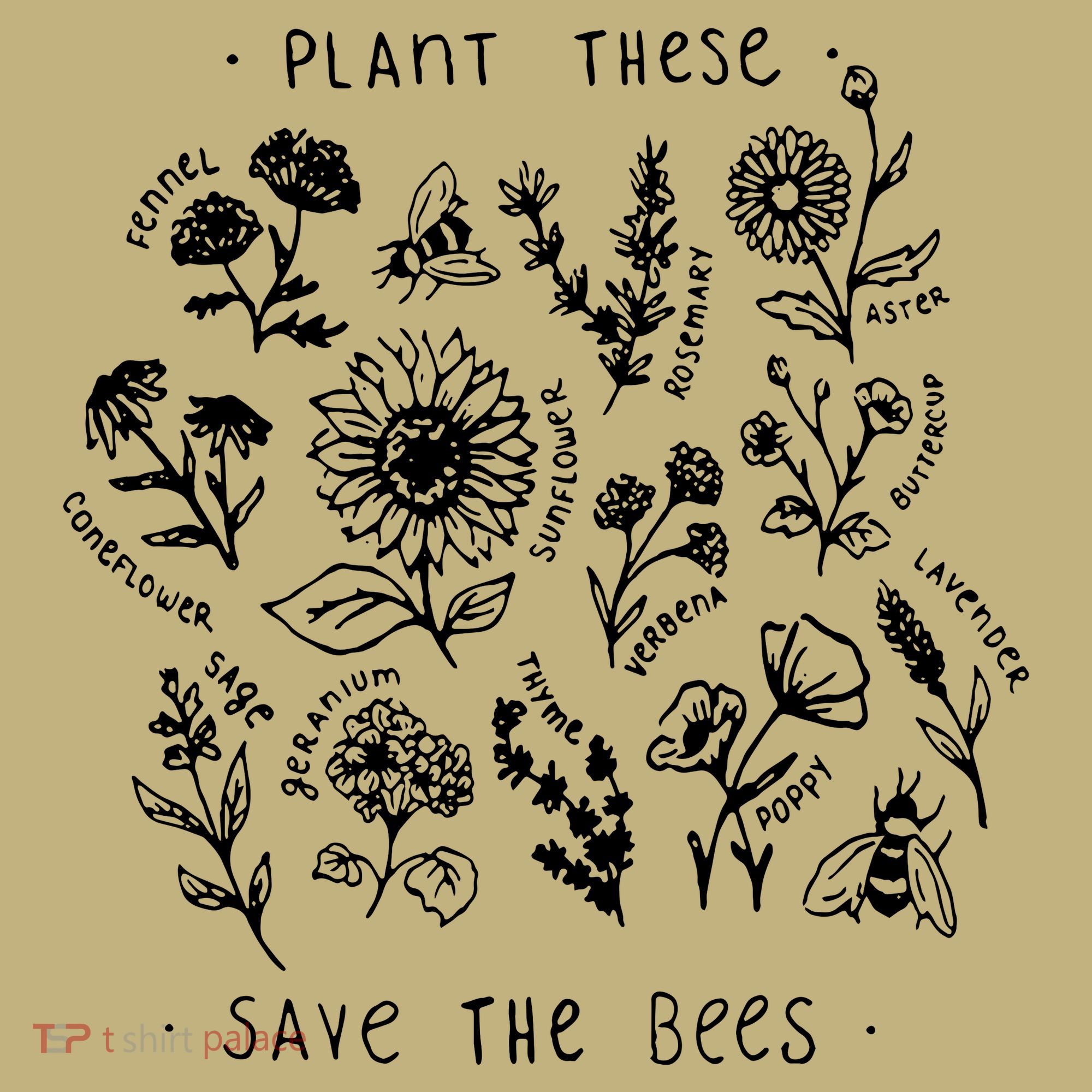 Plant These Save The Bees Sunflower Fennel Asre Lavender Farm Sweatshirt