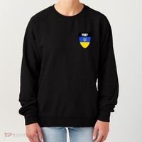 Pray Tactical Support Ukrainian Flag Shield I Stand With Ukraine Military Women's Sweatshirt thumb 0