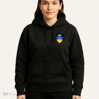 Pray Tactical Support Ukrainian Flag Shield I Stand With Ukraine Military Hoodie thumb 5