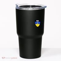 Pray Tactical Support Ukrainian Flag Shield I Stand With Ukraine Military Tumbler thumb 0