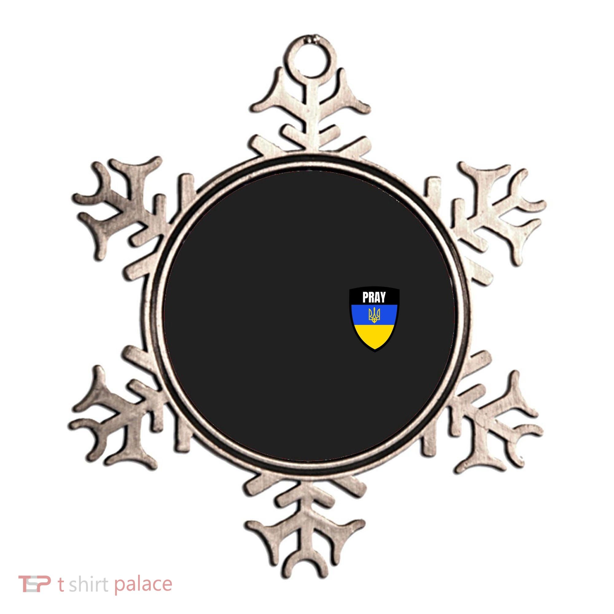 Pray Tactical Support Ukrainian Flag Shield I Stand With Ukraine Military Ornament