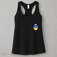 Pray Tactical Support Ukrainian Flag Shield I Stand With Ukraine Military Women's Tank Top thumb 3