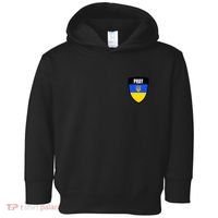 Pray Tactical Support Ukrainian Flag Shield I Stand With Ukraine Military Toddler Hoodie thumb 0