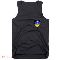 Pray Tactical Support Ukrainian Flag Shield I Stand With Ukraine Military Tank Top thumb 0