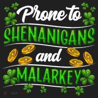 Prone To Shenanigans And Malarkey Leprechaun Funny Ireland Irish Gift Beanie thumb 2